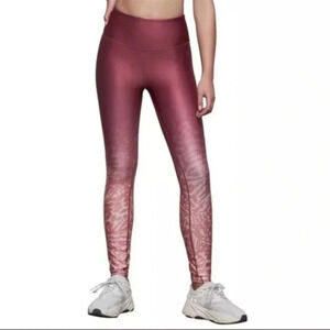 Good American Wild Hibiscus leggings ombre animal print cheetah active Size 2